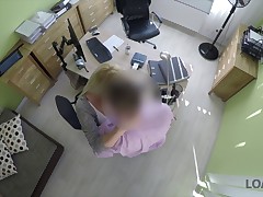 Angelface with perfect teen body pays with sex for her bills